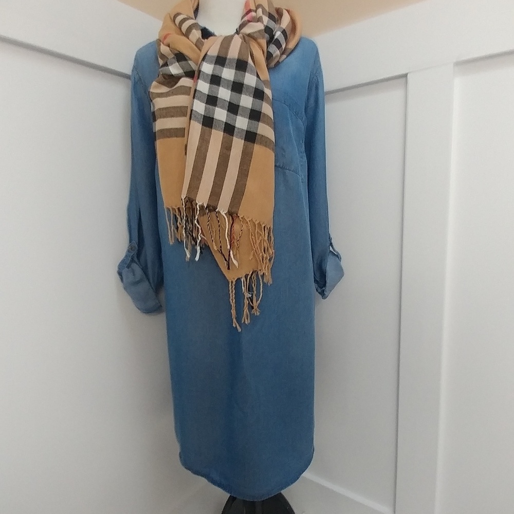 Denim Shirt Dress! Super Light and Summery!